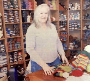 Anne Schneck owner of Infinite Yarns in Farmingdale, NY