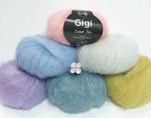 Conway and Bliss Gigi Yarn Group Photo