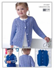 Euro Baby Criative DK Children Cardigan & Waistcoat leaflet EY 1007