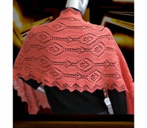 Jojoland Vine and Flower shawl pattern PJ 006