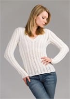 Karabella V Neck Aurora Sweater pattern KK 417