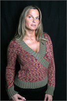 Karabella Aurora Criss Cross Cardigan Sweater pattern KK 508