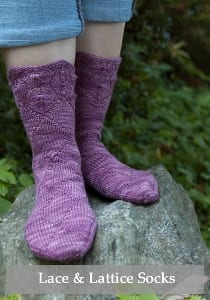 Figheadh Lace & Lattice Sock Pattern #2250