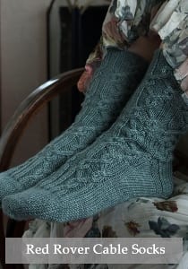 Figheadh Red Rover Cable Socks pattern # 2254