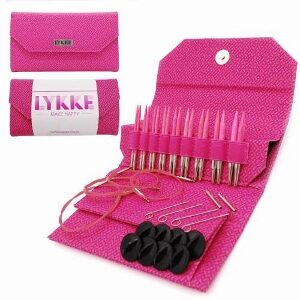 Lykke Blush 3.5"or 5"interchangeable Knitting Needles Set