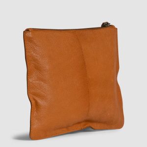 Muud Collection Dust Whisky Leather Clutch