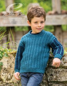 Ella Rae Cashmereno Chunky Yarn Pattern Ross Boys Sweater
