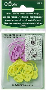Clover Quick Locking Stitch Markers Large CLO-3032