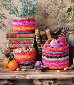 Noro Timeless Crochet Book Pattern Nesting Bowls 19496