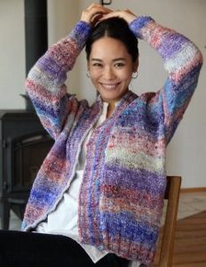 Noro Rikka yarn Pattern 20295 Peoria Sweater
